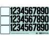 BBX Car Number Stickers, decal sheet for RC model