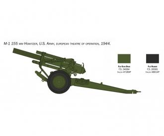 1:35 Howitzer M1 155mm avec équipage