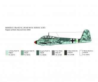 ME 410 HORNISSE Aircraft Model Kit 1:72