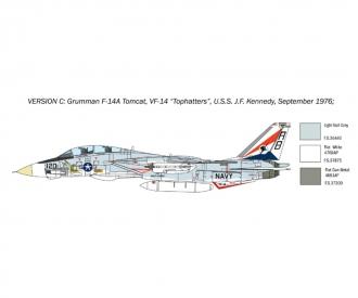 1:72 F-14A Tomcat Panneaux de lignes droites