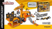 Majorette Construction Creatix Playset incl. 5 Volvo vehicles