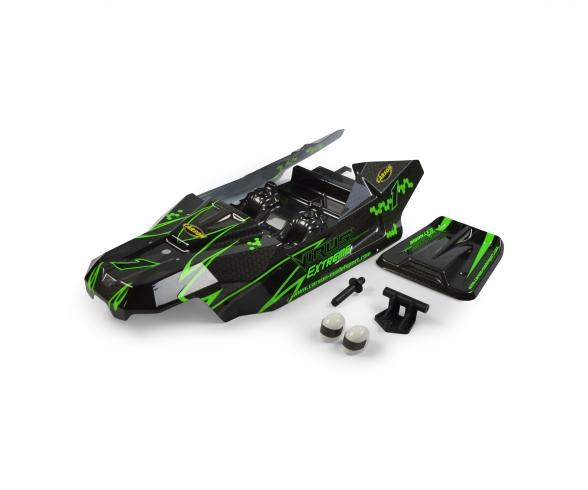 1:8 Virus-Ex Bodyset, boat body, green