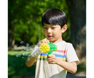 Bubble Fun Pistolet à bulles avec manivelle