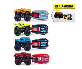 Key Racer Die-Cast Car With Launcher