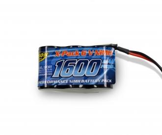 6V/1600mAh NiMH Empfängerakku Hump JR