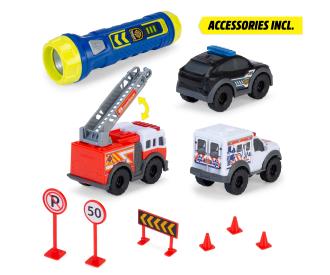 Micro Playset Emergency Vehicles With Torch