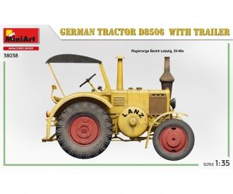 1:35 Deutscher Traktor D8506 mit Anhänger (1)