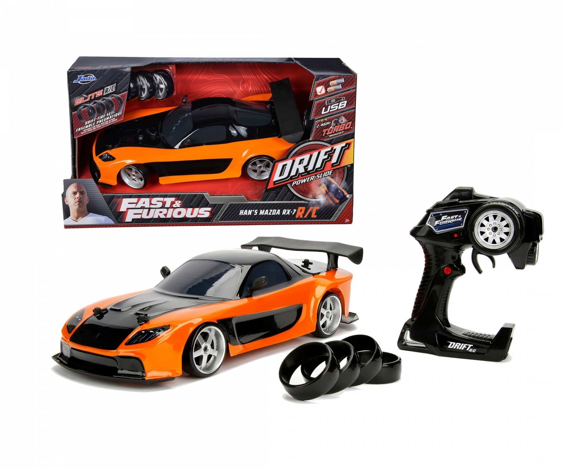 日本全国送料無料商品 | 特集  Mazda Drift RC Furious & Fast Buy RX-7 Toys Jada | online 1:10 ホビーラジコン