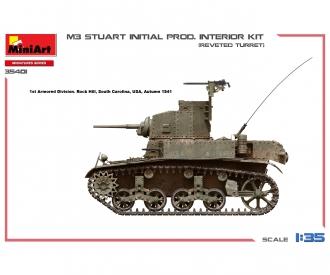 1:35 M3 Stuart erste Produktion mit Interieur