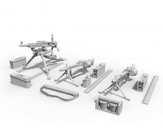 1:35 Dt. Maschinengewehr-Set