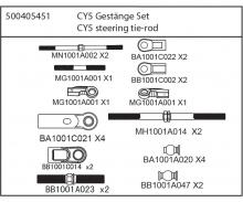 CY5 Gestänge-Set Spurstangen Querlenker