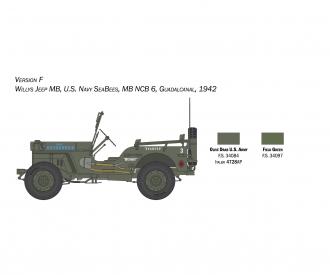 Italeri Willys Jeep MB 80th Anniversary 1:24