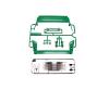 Mirror/Rear Wing EVOII, model parts, green