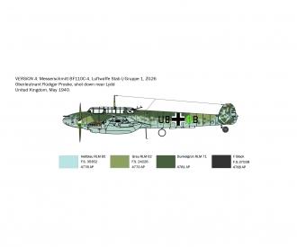 Italeri Bf 110 C-3/C-4 Zerstorer Model Kit 1:72