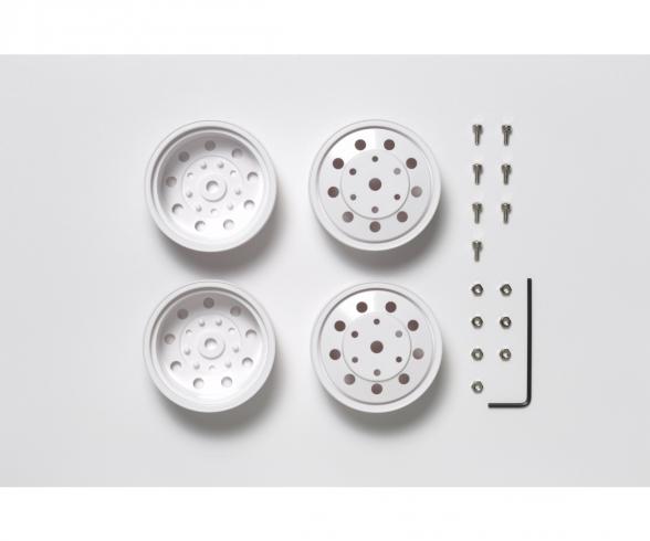 1:14 F Wheels, truck rims, white ABS 22 mm