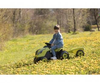 Tracteur Farmer XL Jaune + Remorque