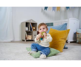 Baby Grasping Toy and Teether with Beads