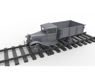 1:35 1,5to Railroad Truck AA Type w/Rail