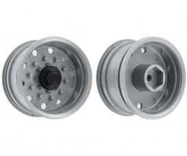 1:14 Trailerwheel f. Tire wide Silver(2)