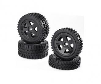 1:10 Buggy-Tire/Wheel Set, RC wheels, all terrain