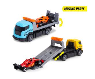Formula Racer Set Die-Cast Flatbed Truck