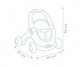 Little Smoby 3-in-1 Lauflernwagen mit Puppe