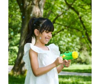 Bubble Fun Pistolet à bulles avec manivelle