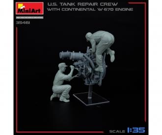 1:35 US Panzer Reparatur - Crew mit W670 Motor