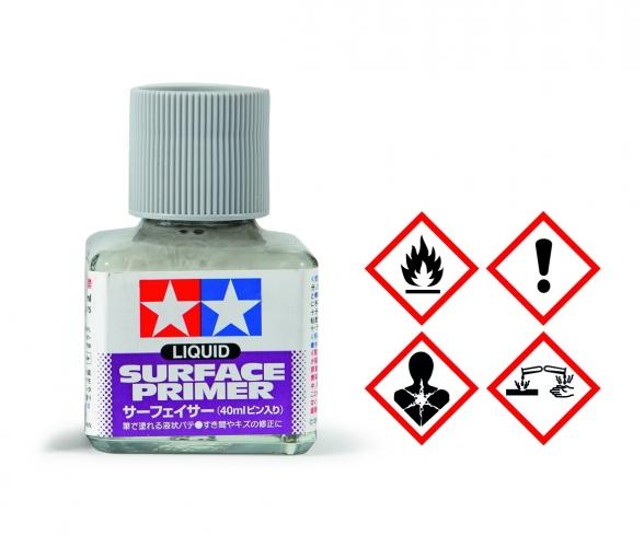 Liquid Surface Primer Grey 40ml, hobby primer