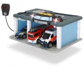 Rescue Center, poste de secours avec 3 véhicules