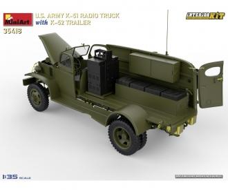 1:35 Voiture radio américaine K-51 avec remorque K-52