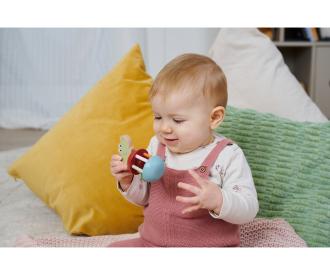 Baby Rattle with Bell Crocodile Motif