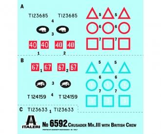 1:35 Brit. Crusader Mk.III m. Besatzung