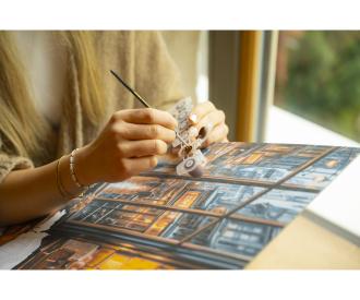 Café Moments 40 x 50 cm - Painting by Numbers