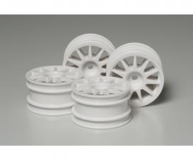 M-Chassis 11-Spoke Wheels, RC wheel set, white