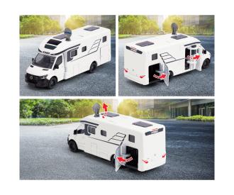 Camping-car Hymer B-Class, jouet en métal moulé sous pression, 1:40