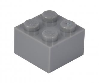 Blox - 100 briques de 4 pièces grises - compatibles avec les briques de jeu connues