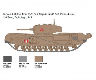 Italeri Churchill Mk. III Tank Model Kit 1:72