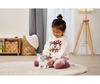 PetZoo Kitty – Chaton en peluche électronique 19 cm