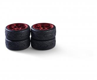 1:10 wheel set Y-Design3 (4) red