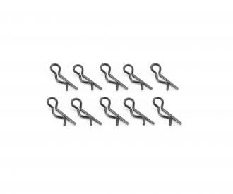 Body pins 20 mm, 10 pieces, black