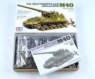 1:35 US M40 155mm Howitzer SPG, model kit