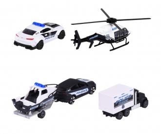 Lot De 4 Figurines Miniatures Filles Policier échelle 1/64 - Accessoires Pour Scènes Voitures, Neuf