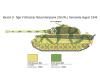Italeri King Tiger model kit 1:56 with figure