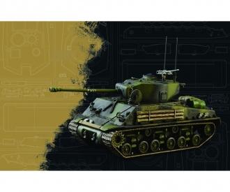 Italeri Sherman M4A3E8 Fury Tank Kit 1:56