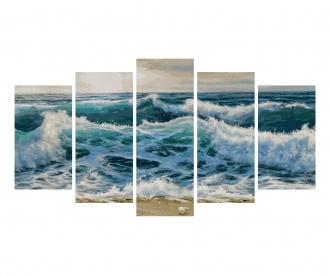 Stormy Seas Polyptych - Painting by Numbers