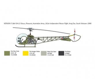 OH-13 Scout Helicopter Korea War Model Kit