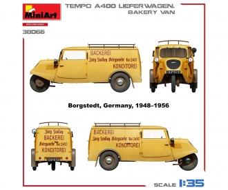 1:35 Tempo A400 Lieferwagen. Bakery Van