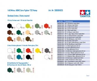 1:48 Mitsu. A6M3 Zero Fighter T32 Hamp, aircraft kit