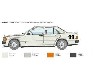 Italeri Mercedes-Benz 190E 1:24 model kit